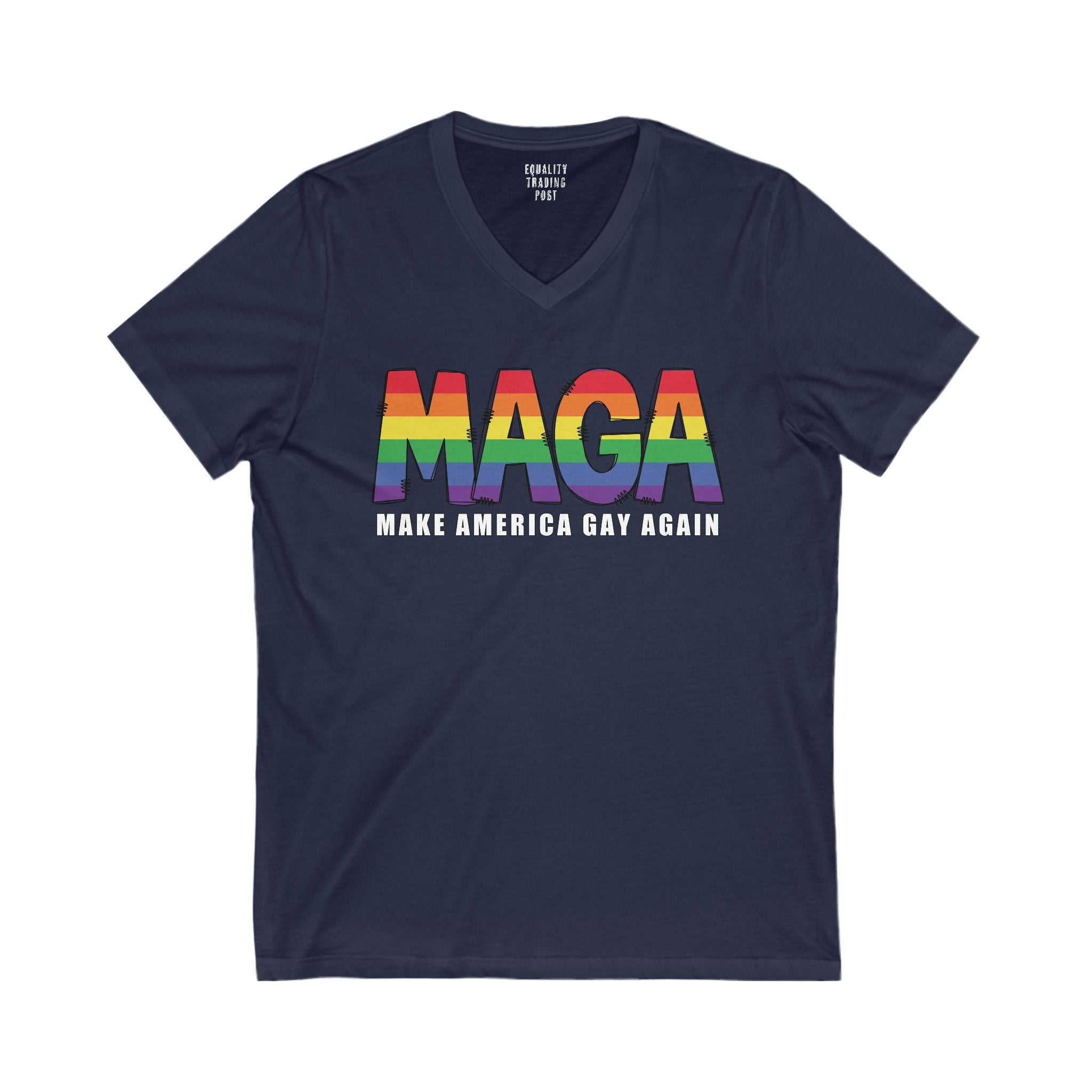 Make America Gay Again V-Neck Tee