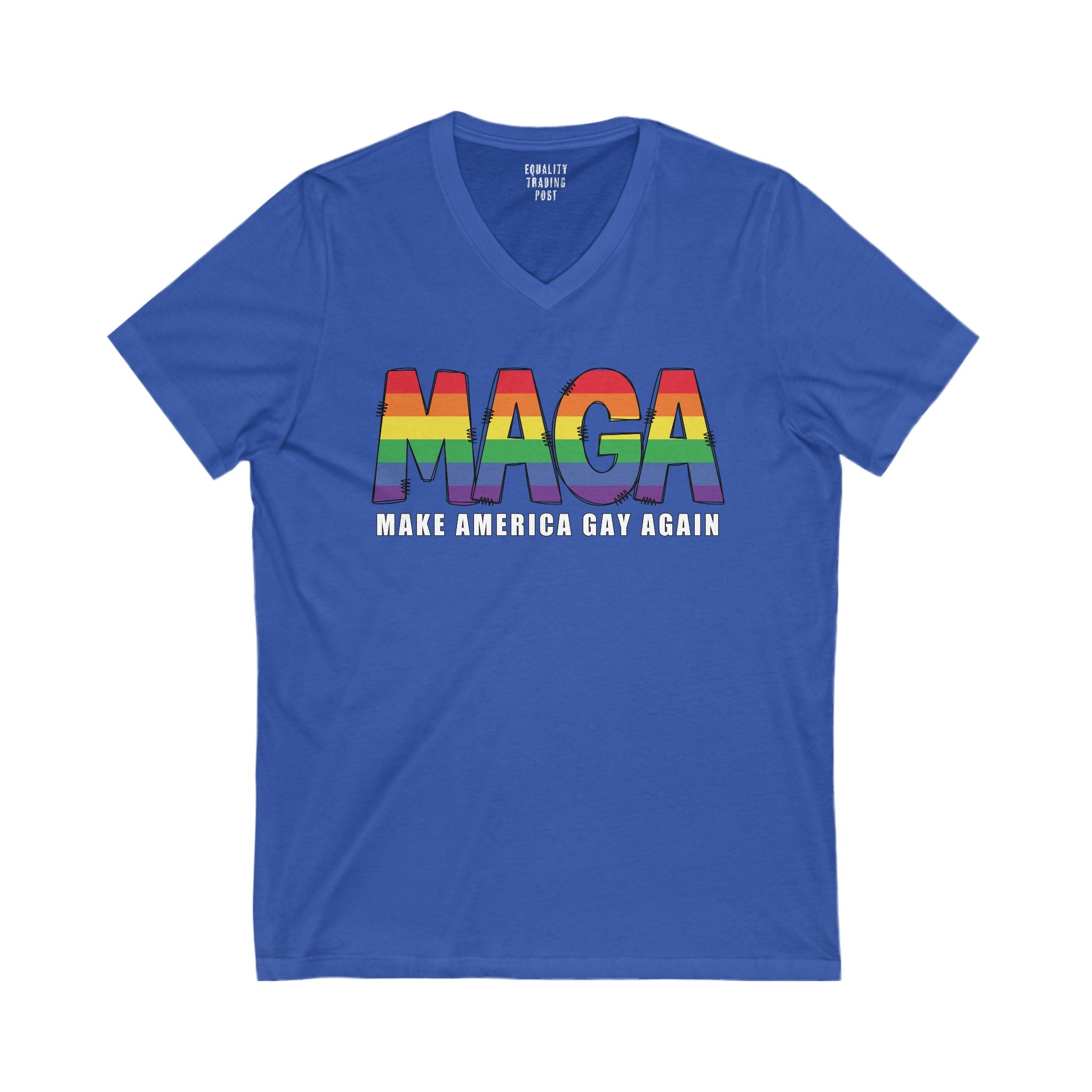Make America Gay Again V-Neck Tee