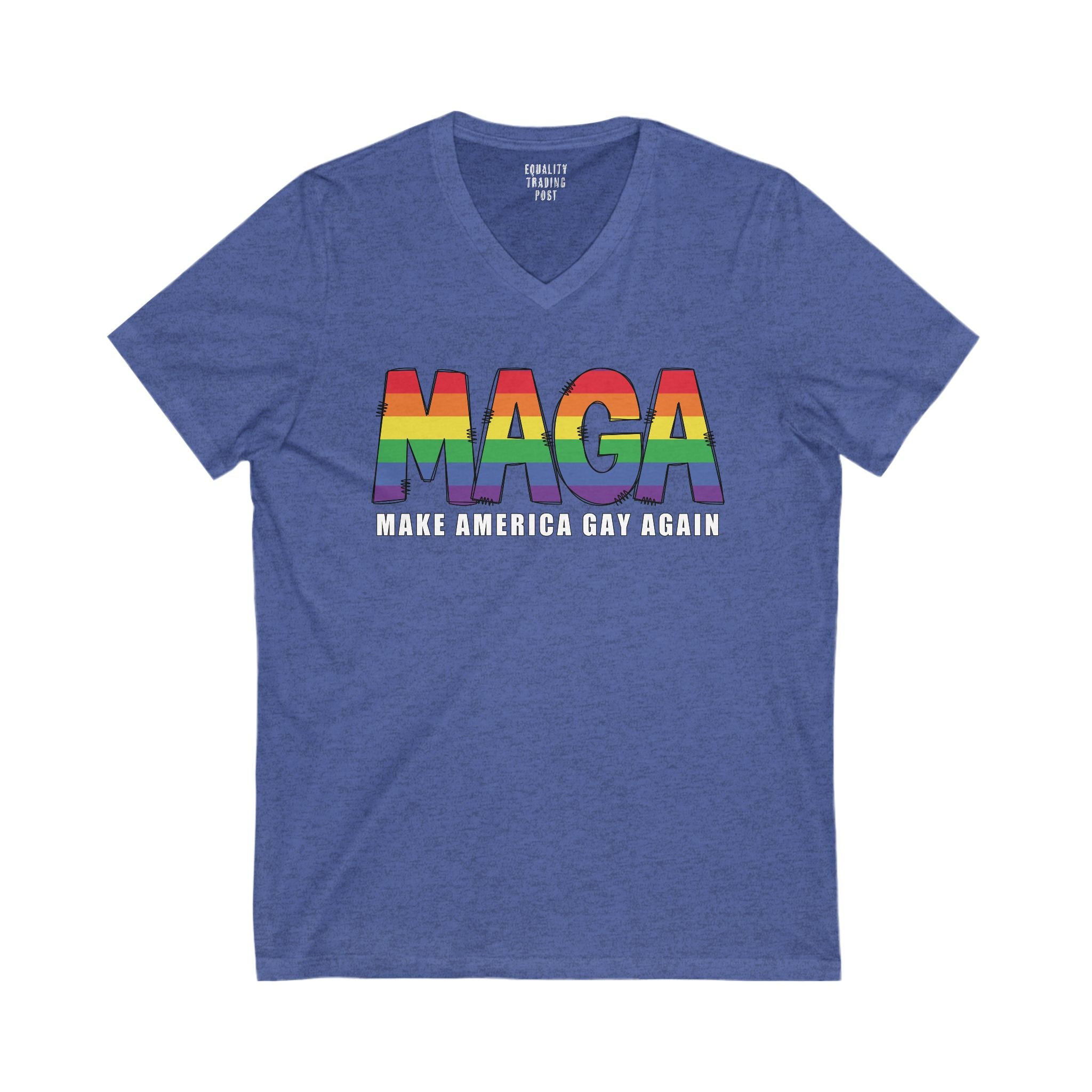 Make America Gay Again V-Neck Tee