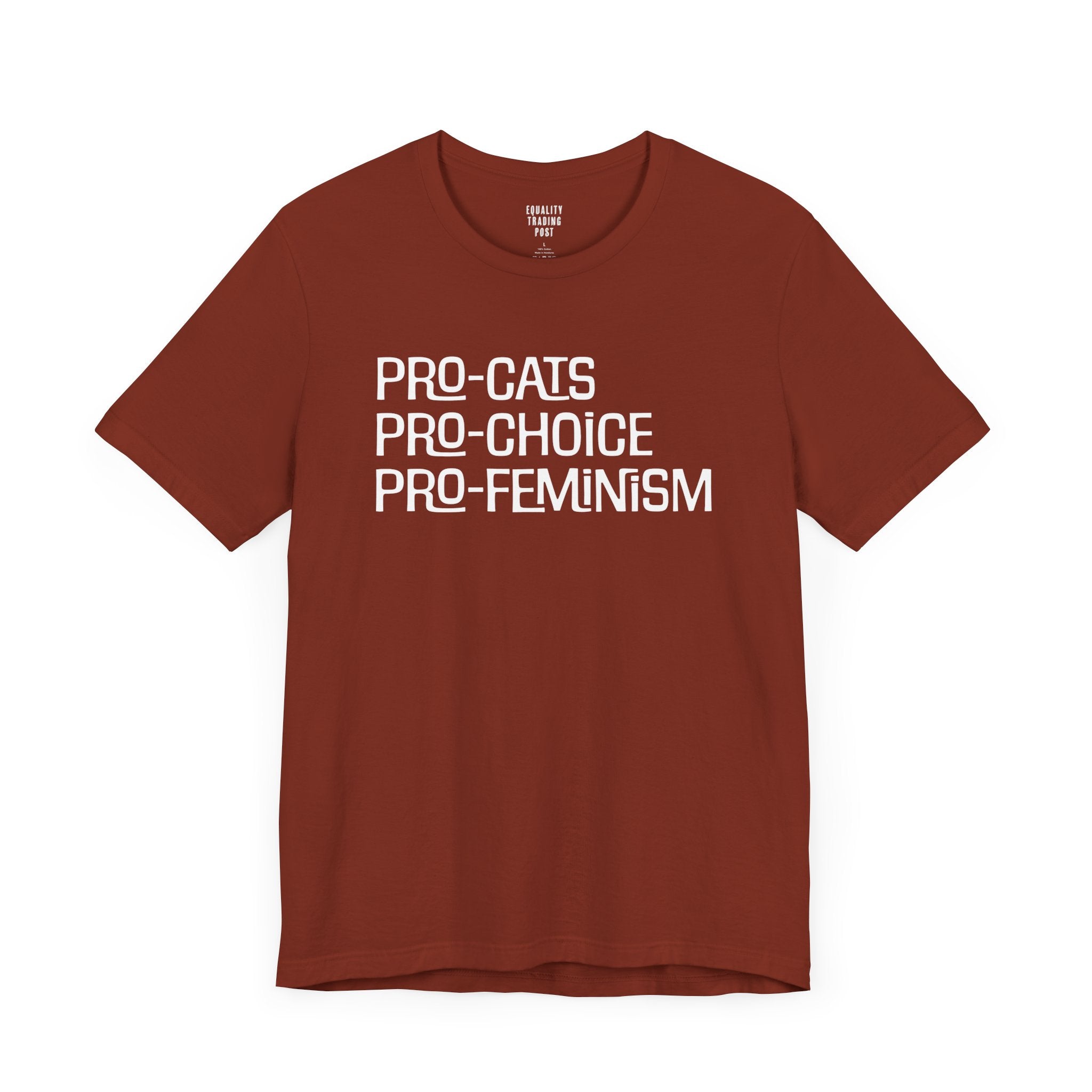 Pro-Cats Pro-Choice Pro-Feminism Tee