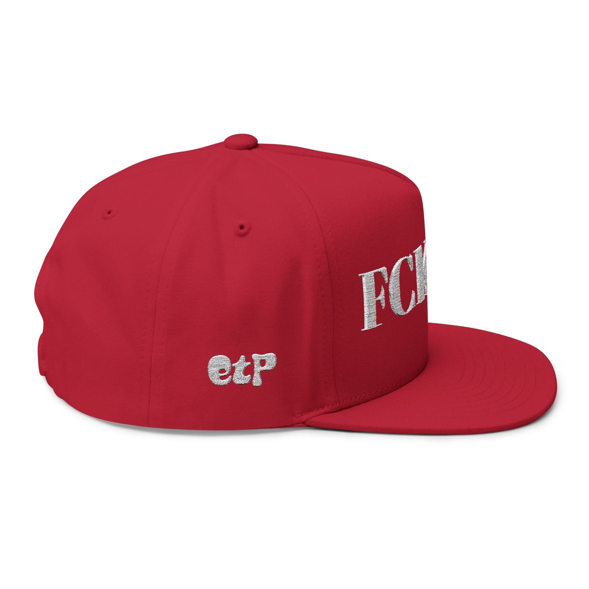Fuck Ice Embroidered Flat Bill Cap