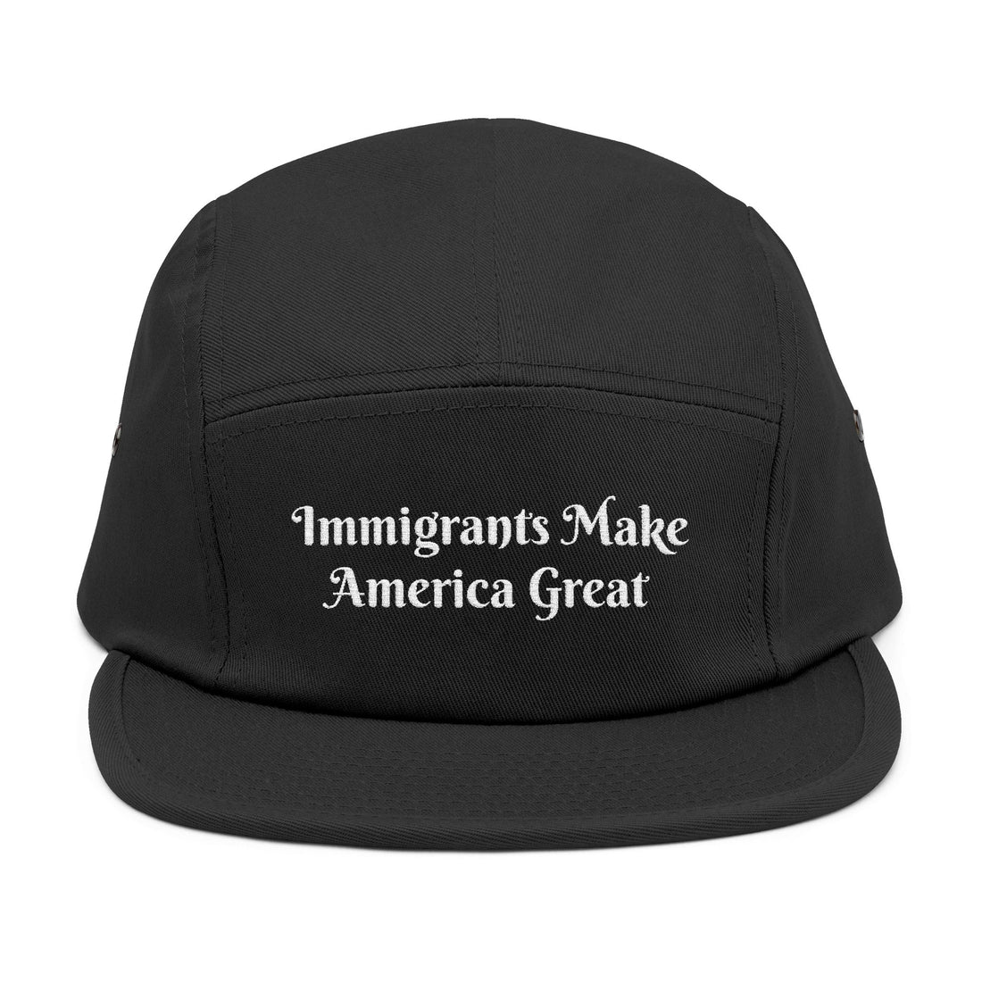 Immigrants Make America Great Embroidered 5-Panel Cap