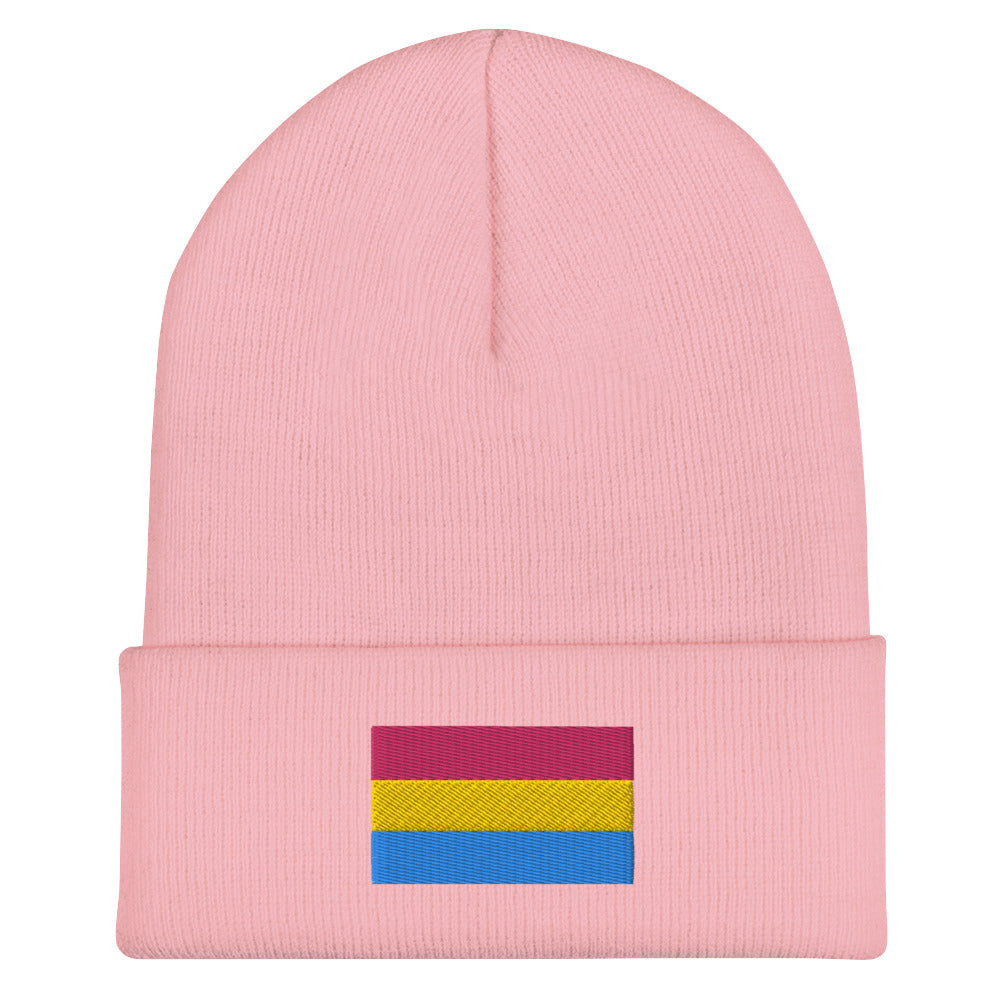 Pansexual Pride Cuffed Beanie