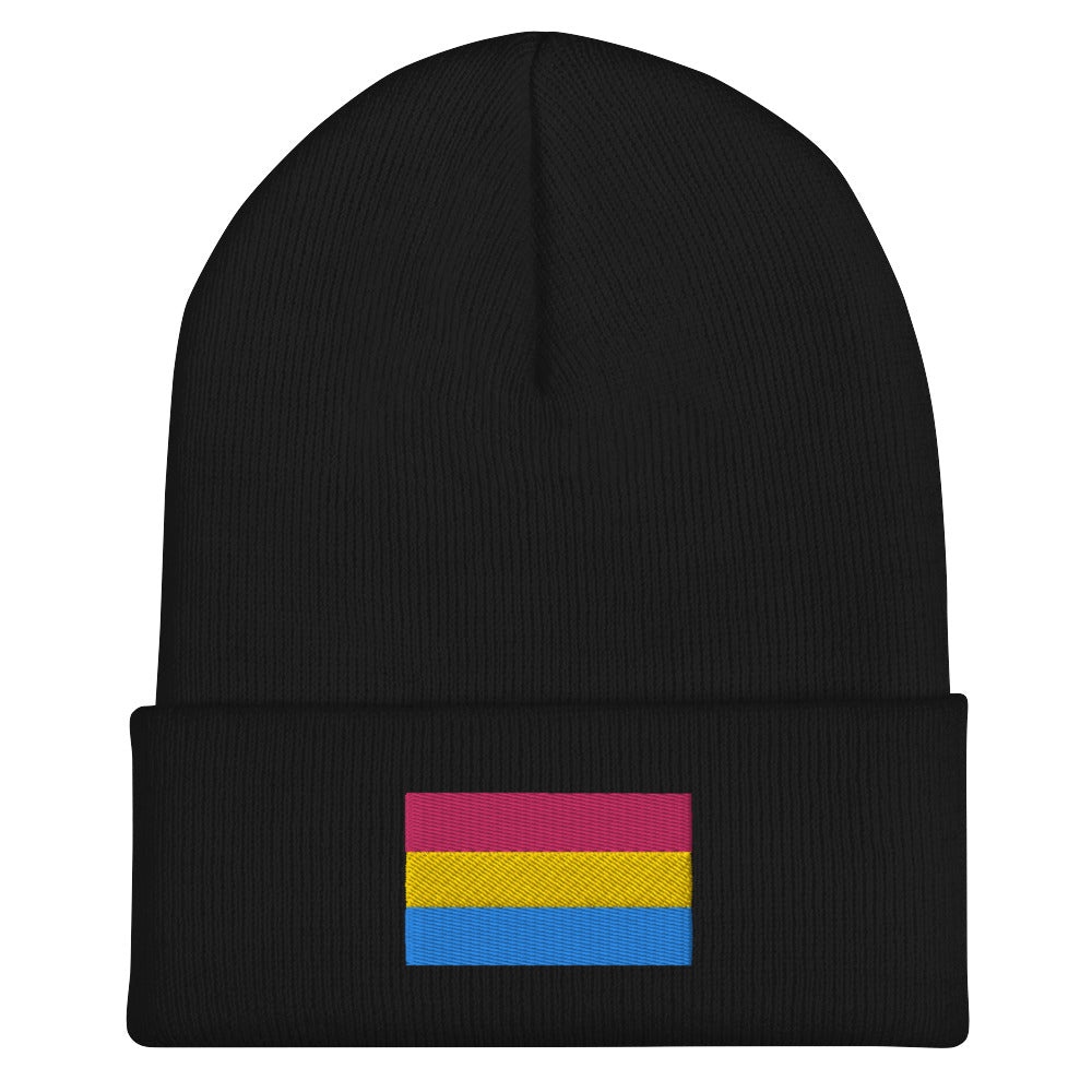 Pansexual Pride Cuffed Beanie