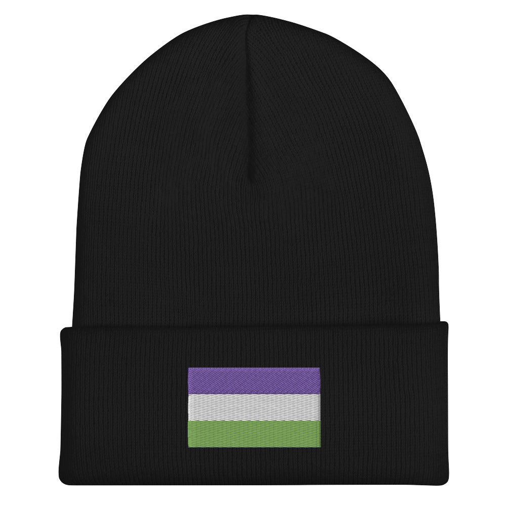 Genderqueer Pride Cuffed Beanie