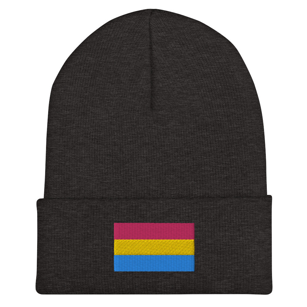 Pansexual Pride Cuffed Beanie