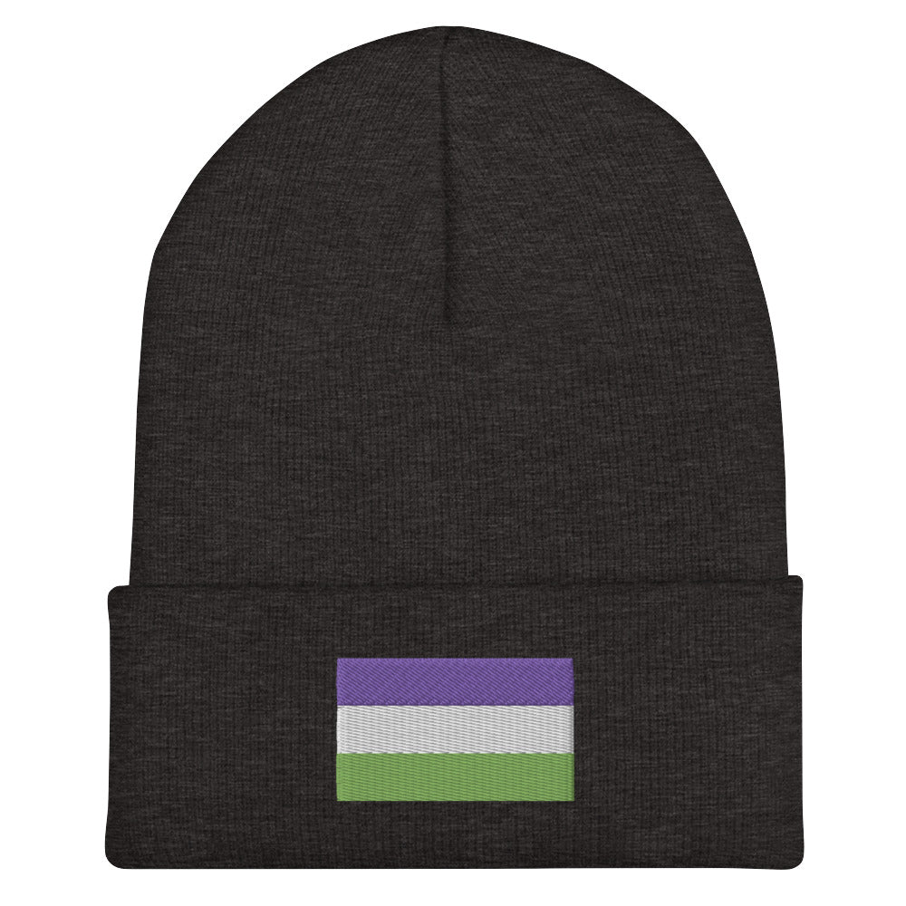 Genderqueer Pride Cuffed Beanie