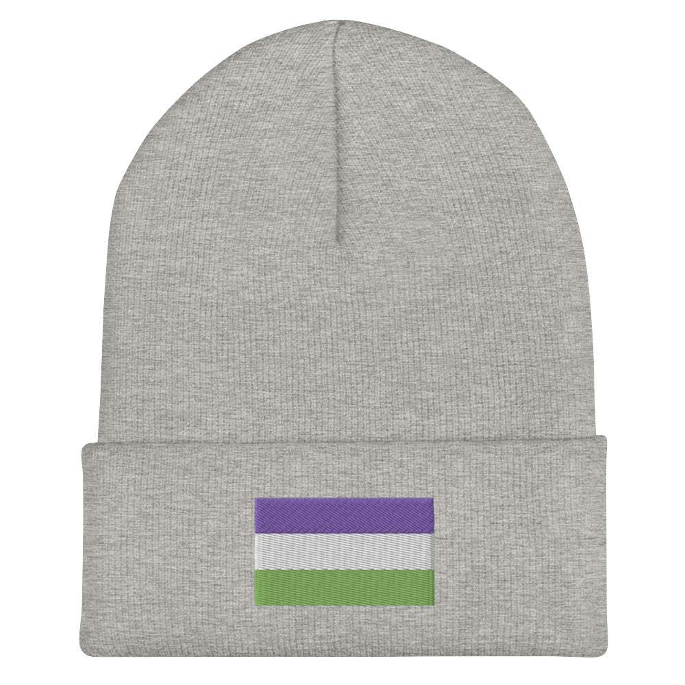 Genderqueer Pride Cuffed Beanie
