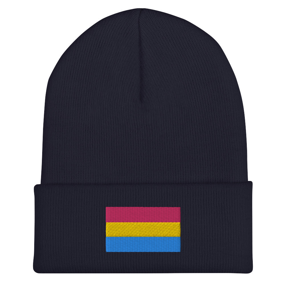 Pansexual Pride Cuffed Beanie