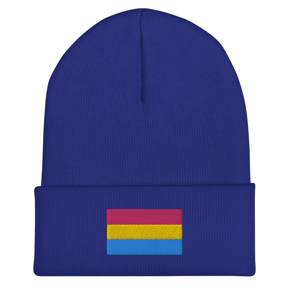 Pansexual Pride Cuffed Beanie