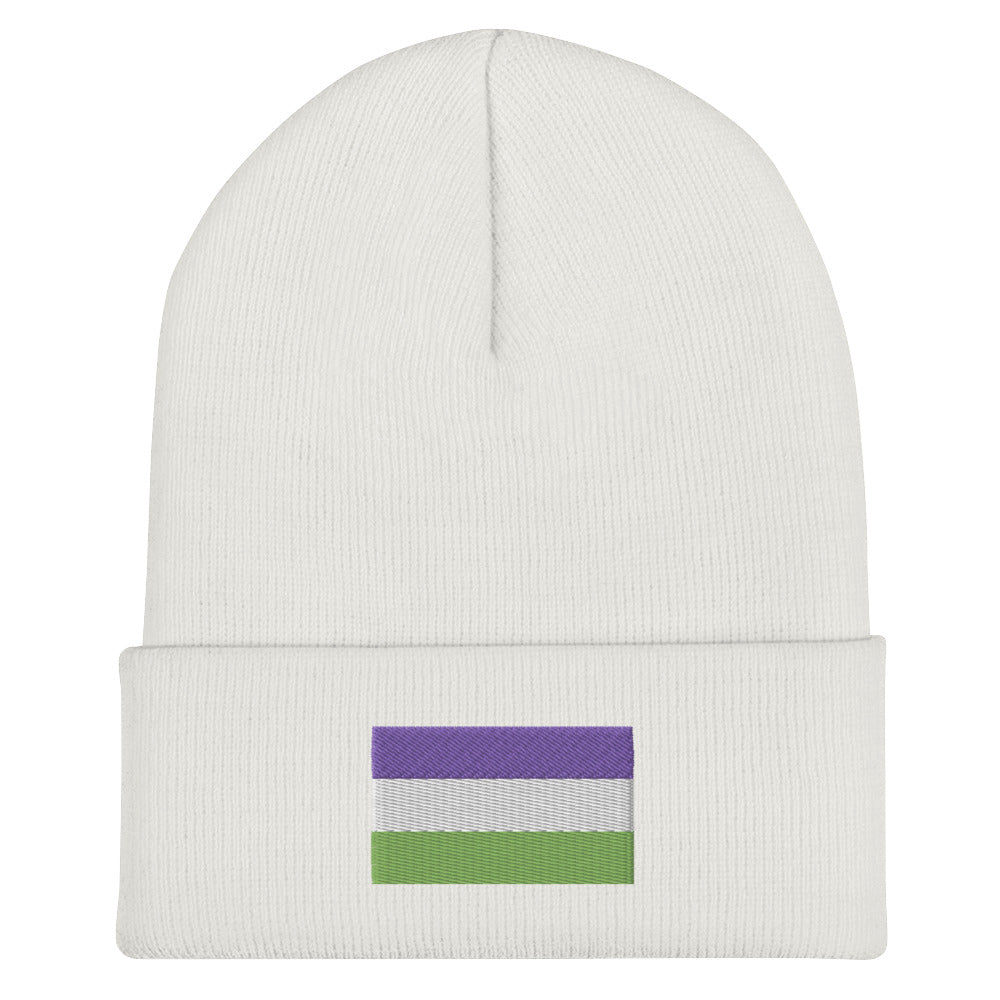 Genderqueer Pride Cuffed Beanie