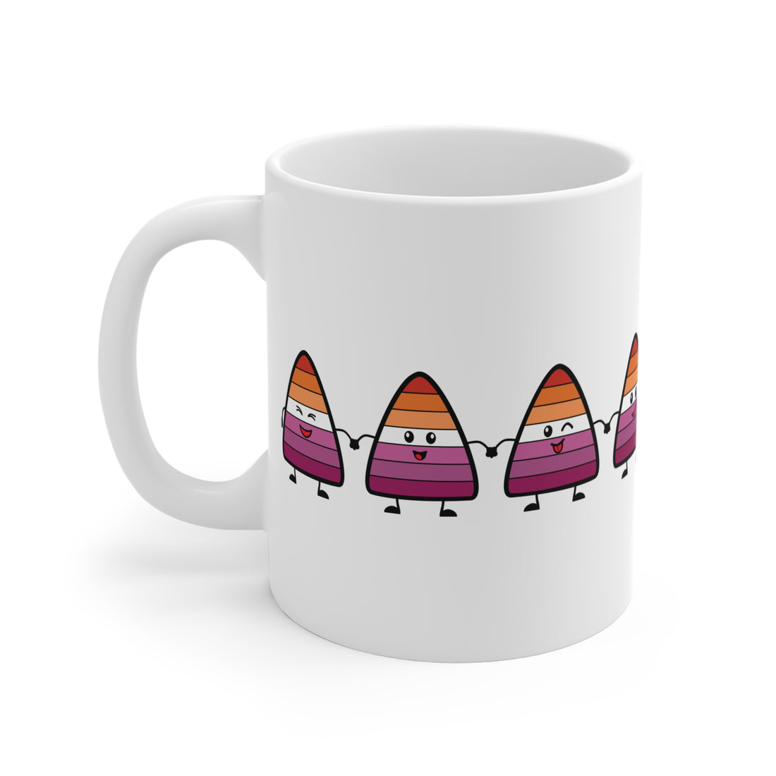 Lesbian Pride Candy Corn Mug