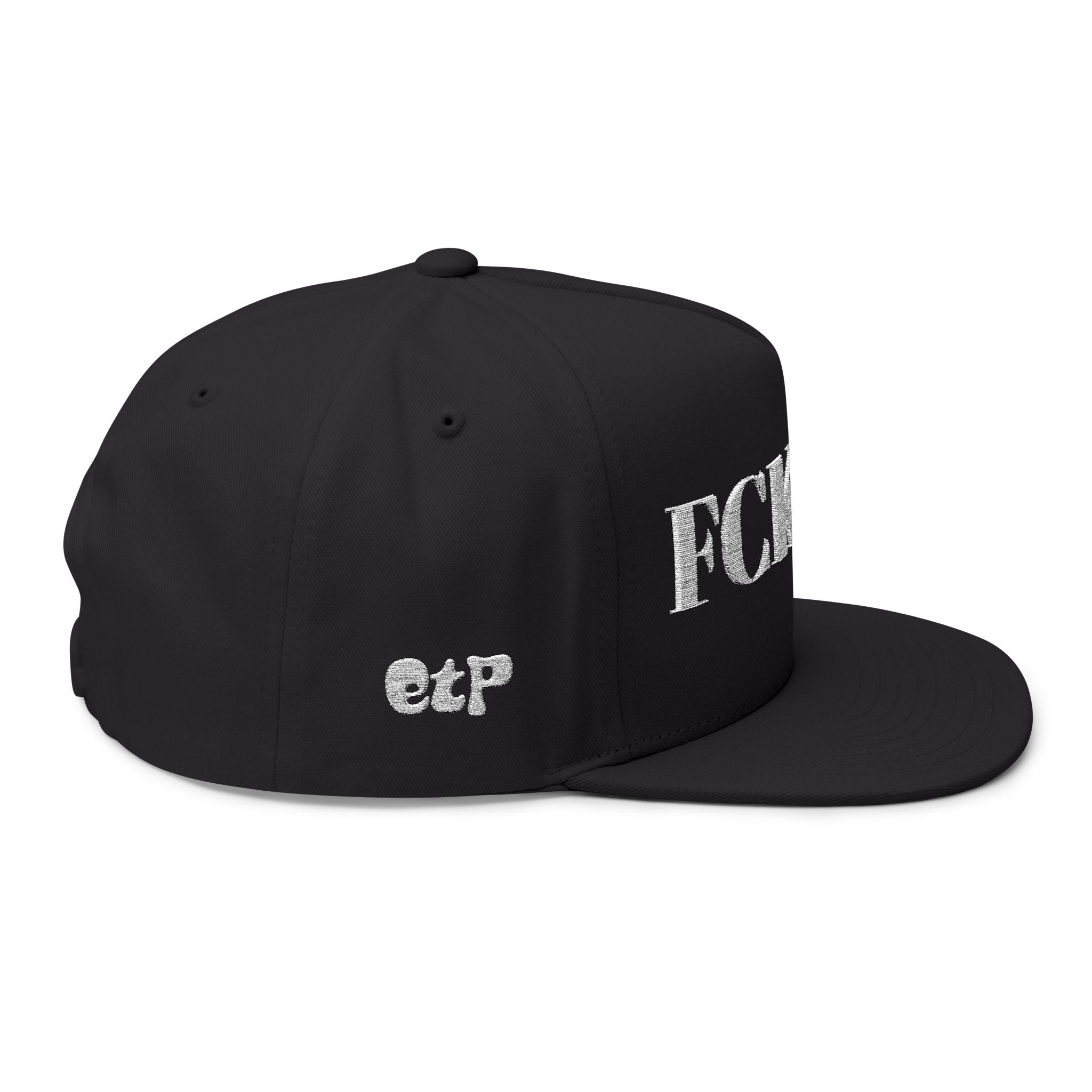 Fuck Ice Embroidered Flat Bill Cap