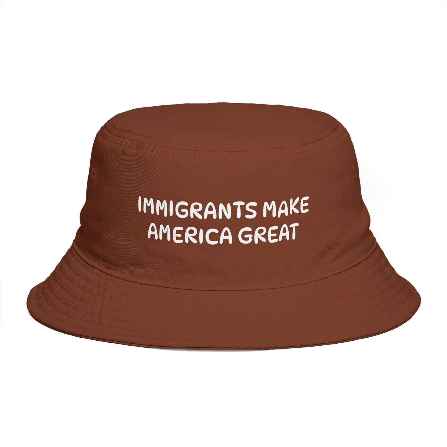 Immigrants Make America Great Embroidered Bucket Hat