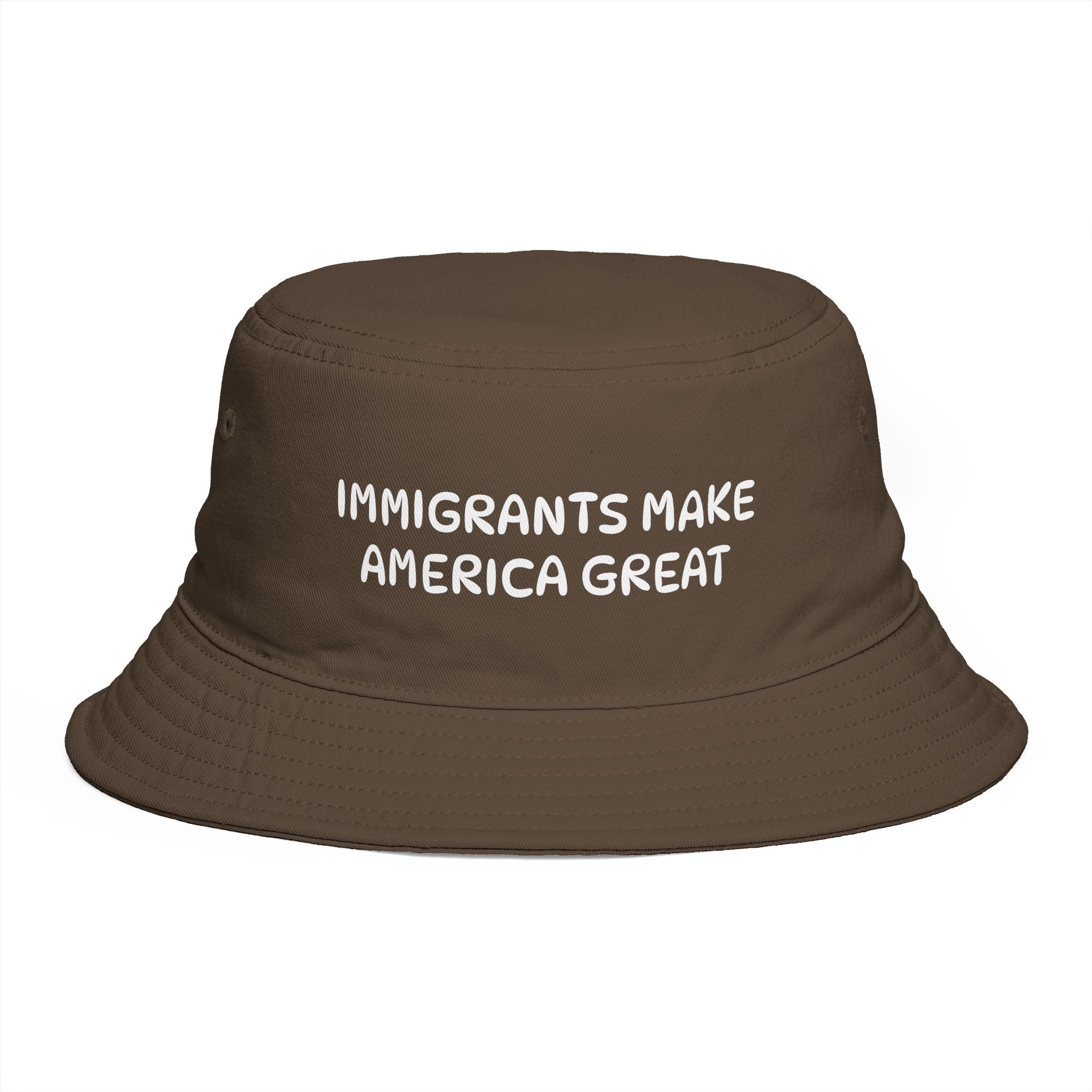 Immigrants Make America Great Embroidered Bucket Hat