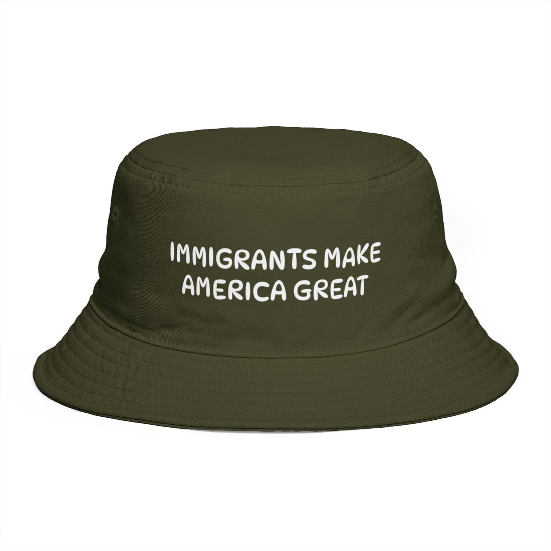 Immigrants Make America Great Embroidered Bucket Hat