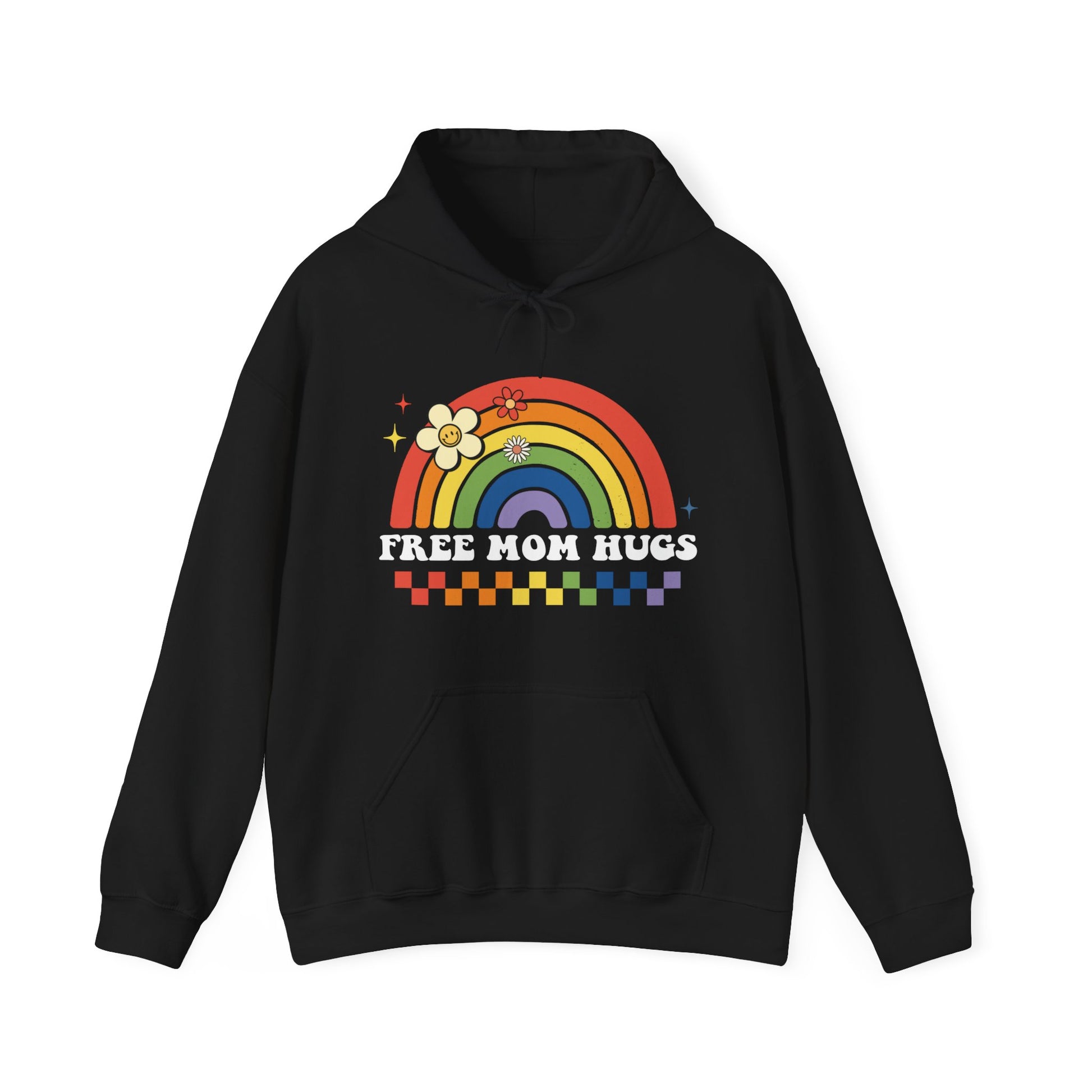 Free Mom Hugs Rainbow Hoodie - Equality Trading Post 