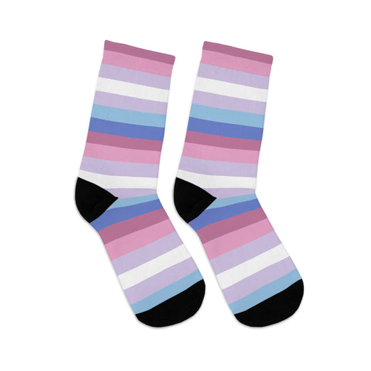 Bigender Pride Socks