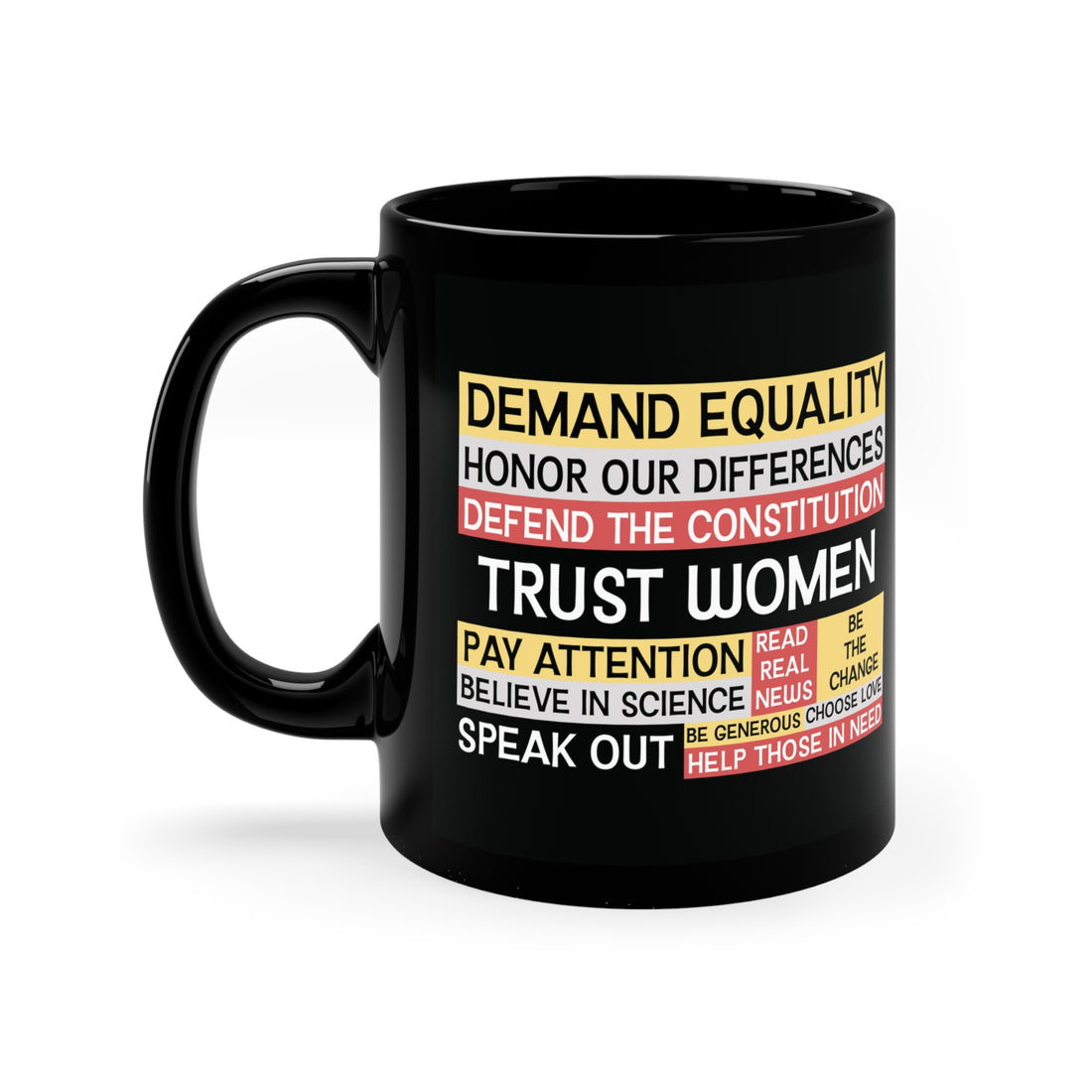 Empowerment Black Coffee Mug