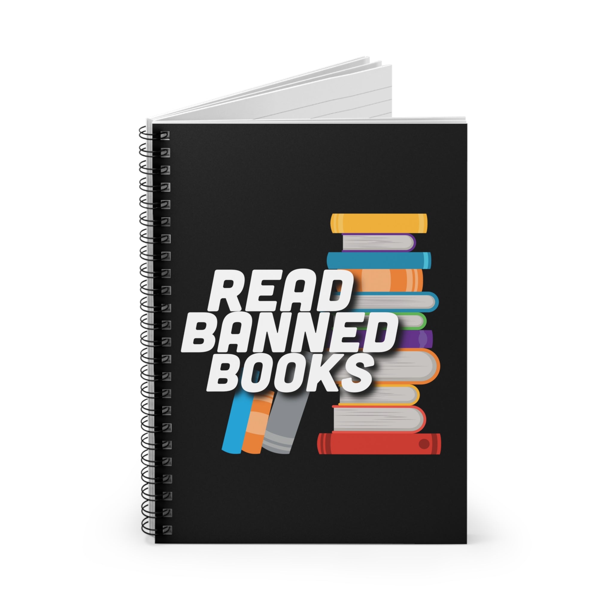 Read Banned Books Spiral Notebook - Equality Trading Post 