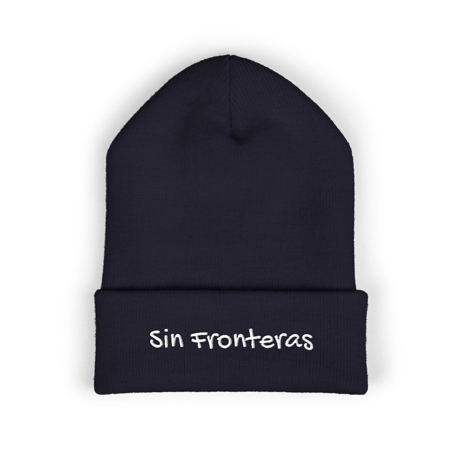 Sin Fronteras Embroidered Cuffed Beanie
