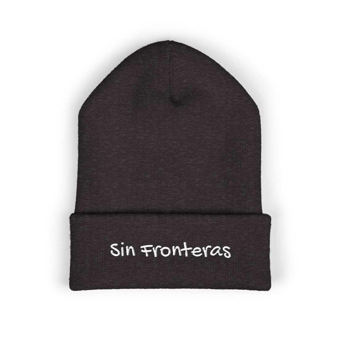 Sin Fronteras Embroidered Cuffed Beanie