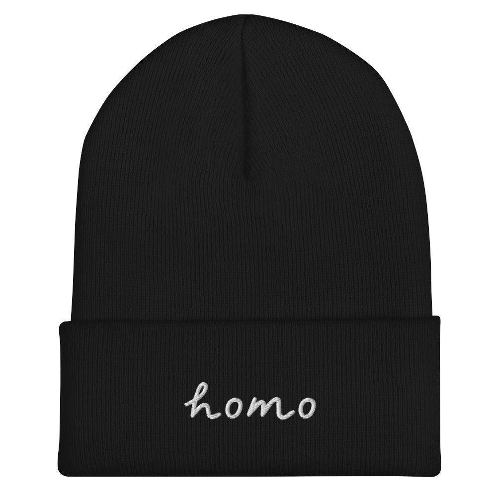 Homo Cuffed Beanie - Equality Trading Post 