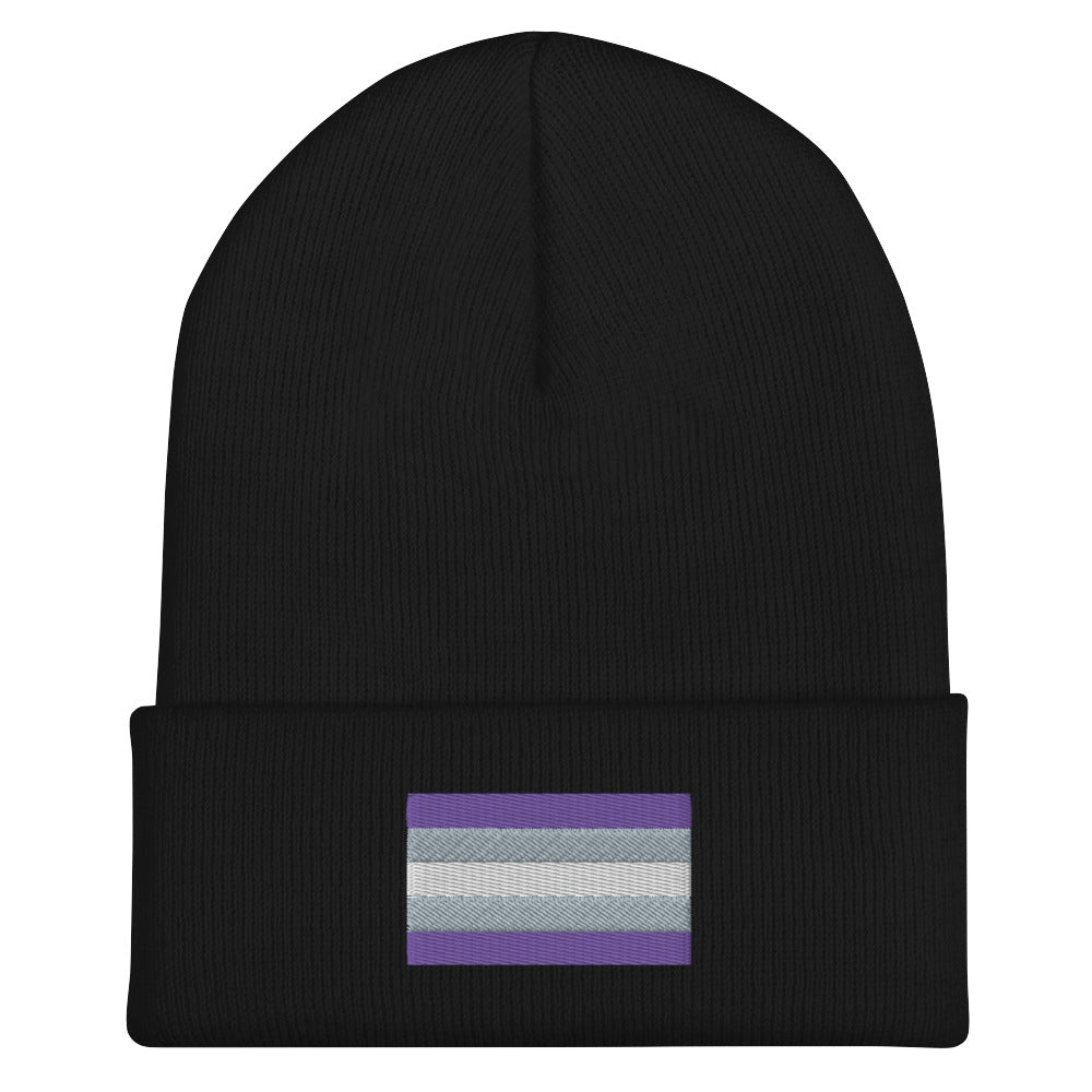 Graysexual Pride Cuffed Beanie - Equality Trading Post 