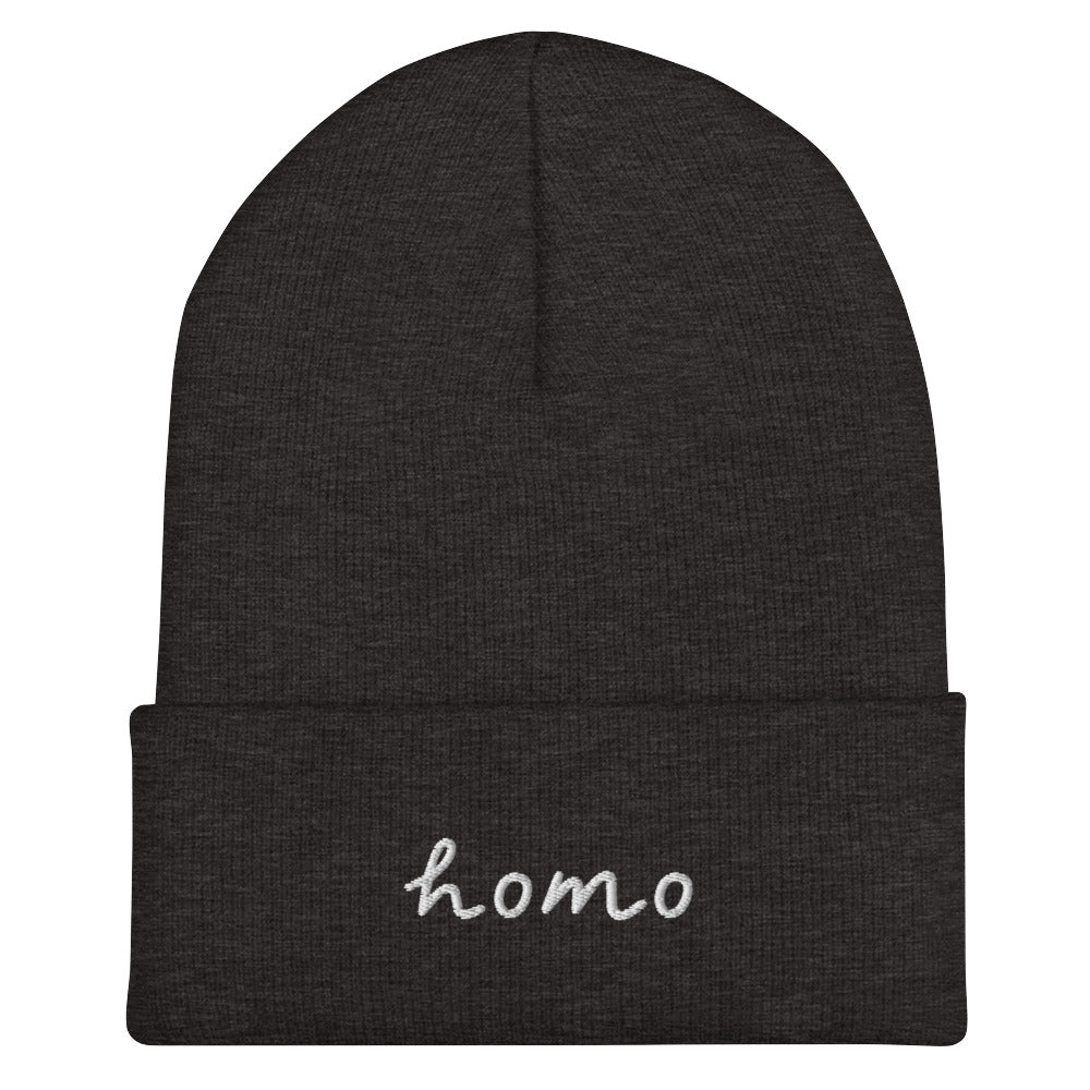 Homo Cuffed Beanie - Equality Trading Post 