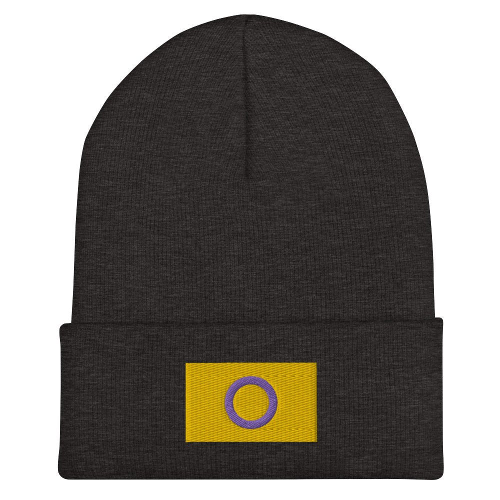 Intersex Pride Cuffed Beanie - Equality Trading Post 