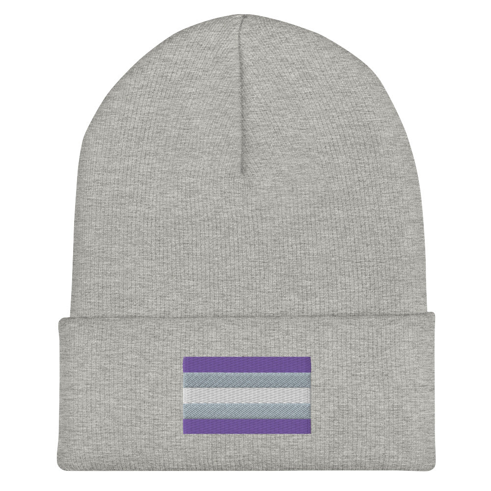 Graysexual Pride Cuffed Beanie - Equality Trading Post 