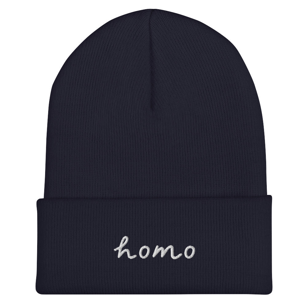 Homo Cuffed Beanie - Equality Trading Post 