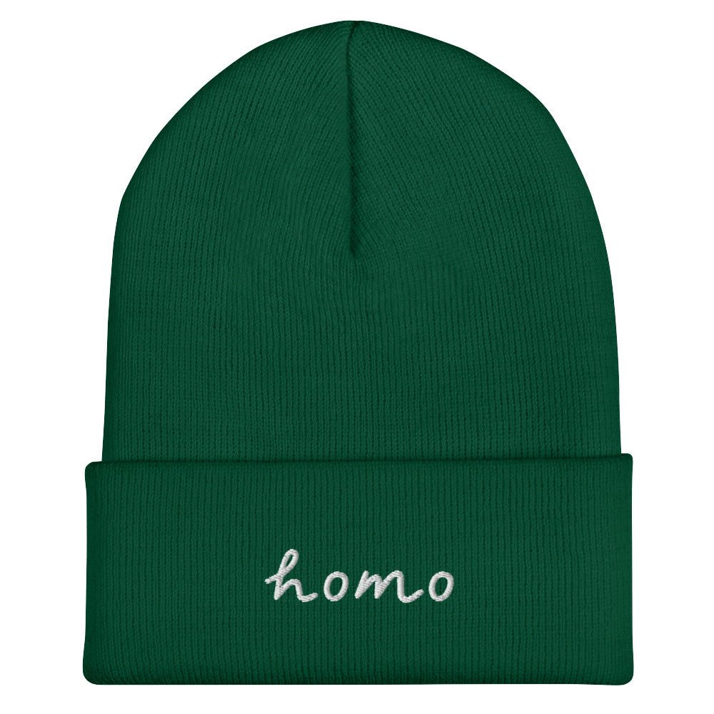 Homo Cuffed Beanie - Equality Trading Post 