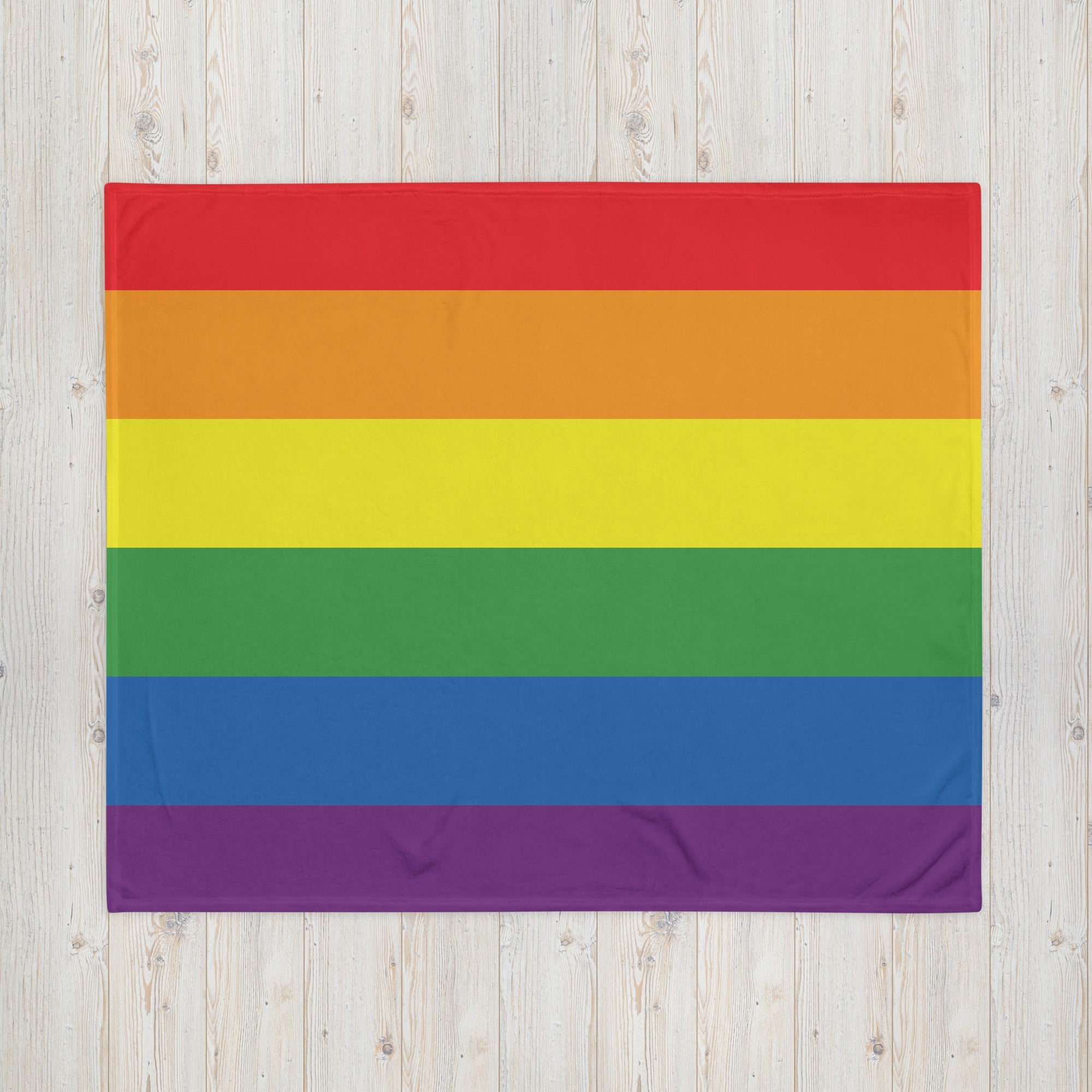 Pride Rainbow Throw Blanket