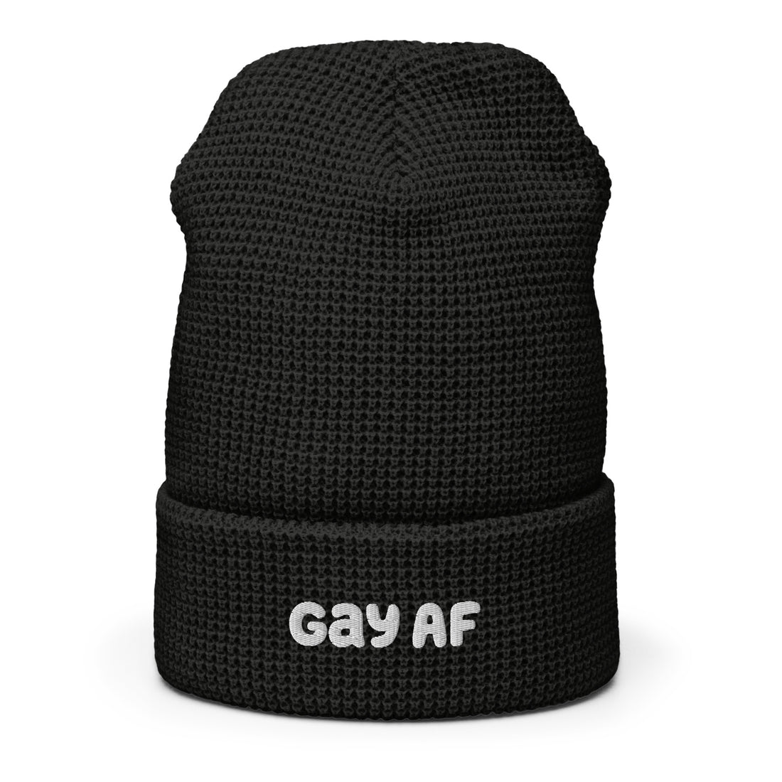 Gay AF Waffle Beanie - Equality Trading Post 