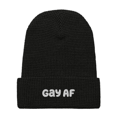 Gay AF Waffle Beanie - Equality Trading Post 