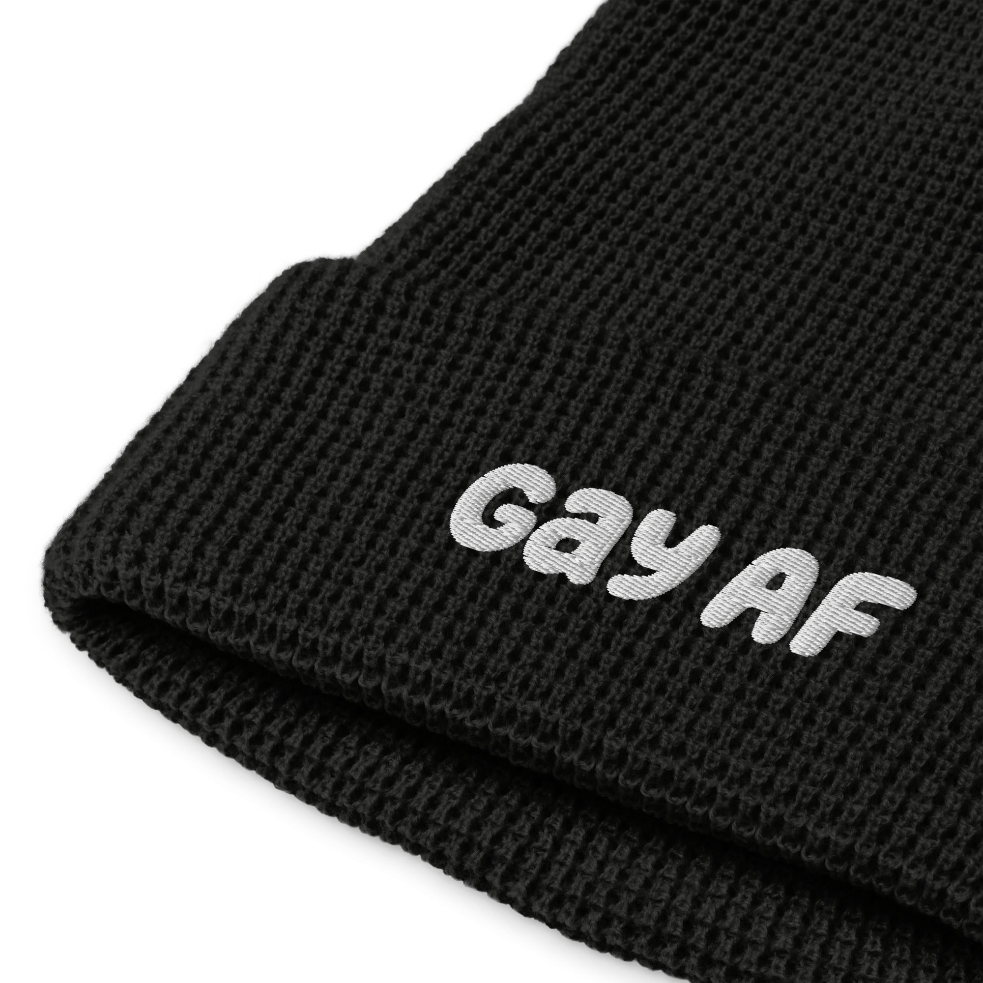 Gay AF Waffle Beanie - Equality Trading Post 