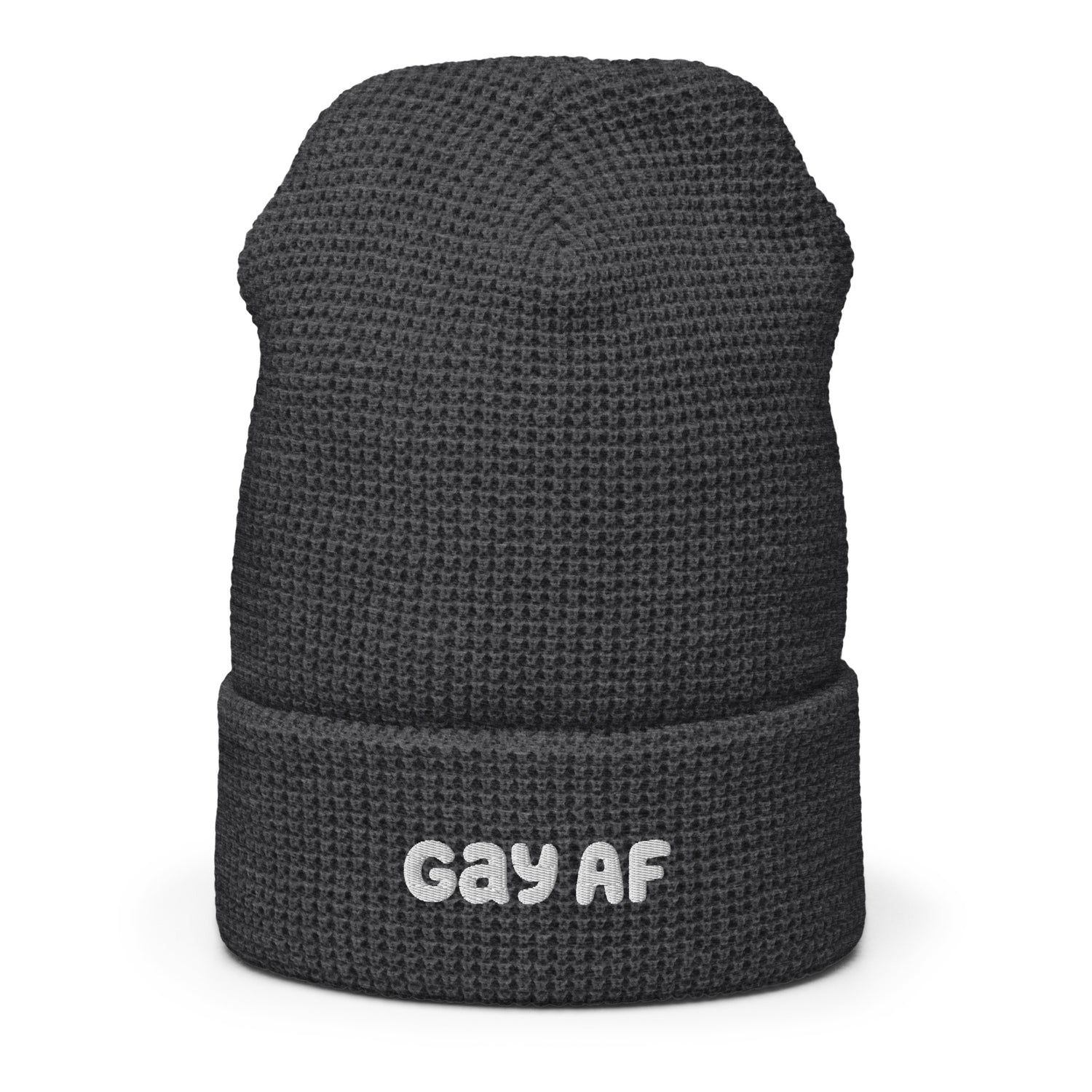 Gay AF Waffle Beanie - Equality Trading Post 