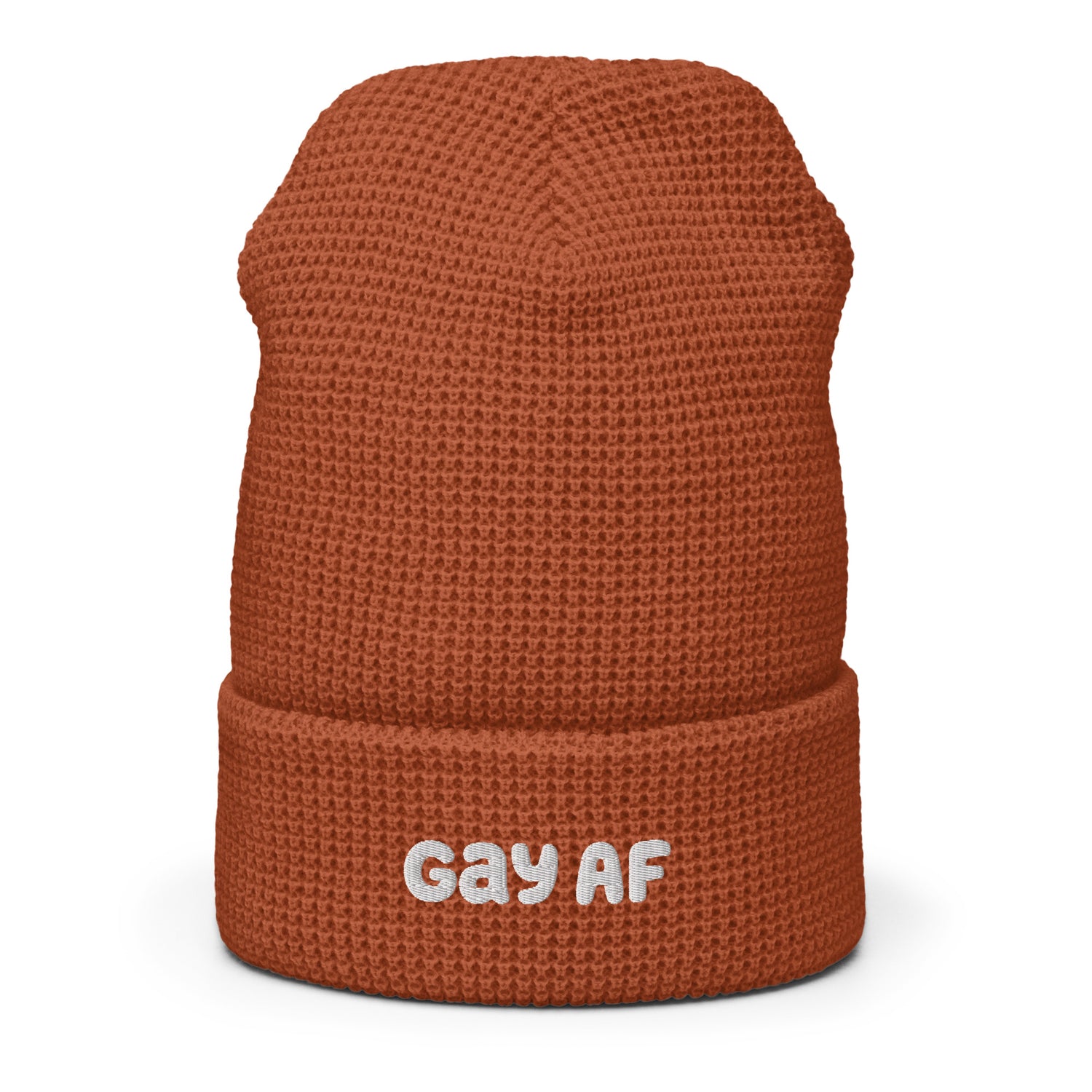 Gay AF Waffle Beanie - Equality Trading Post 