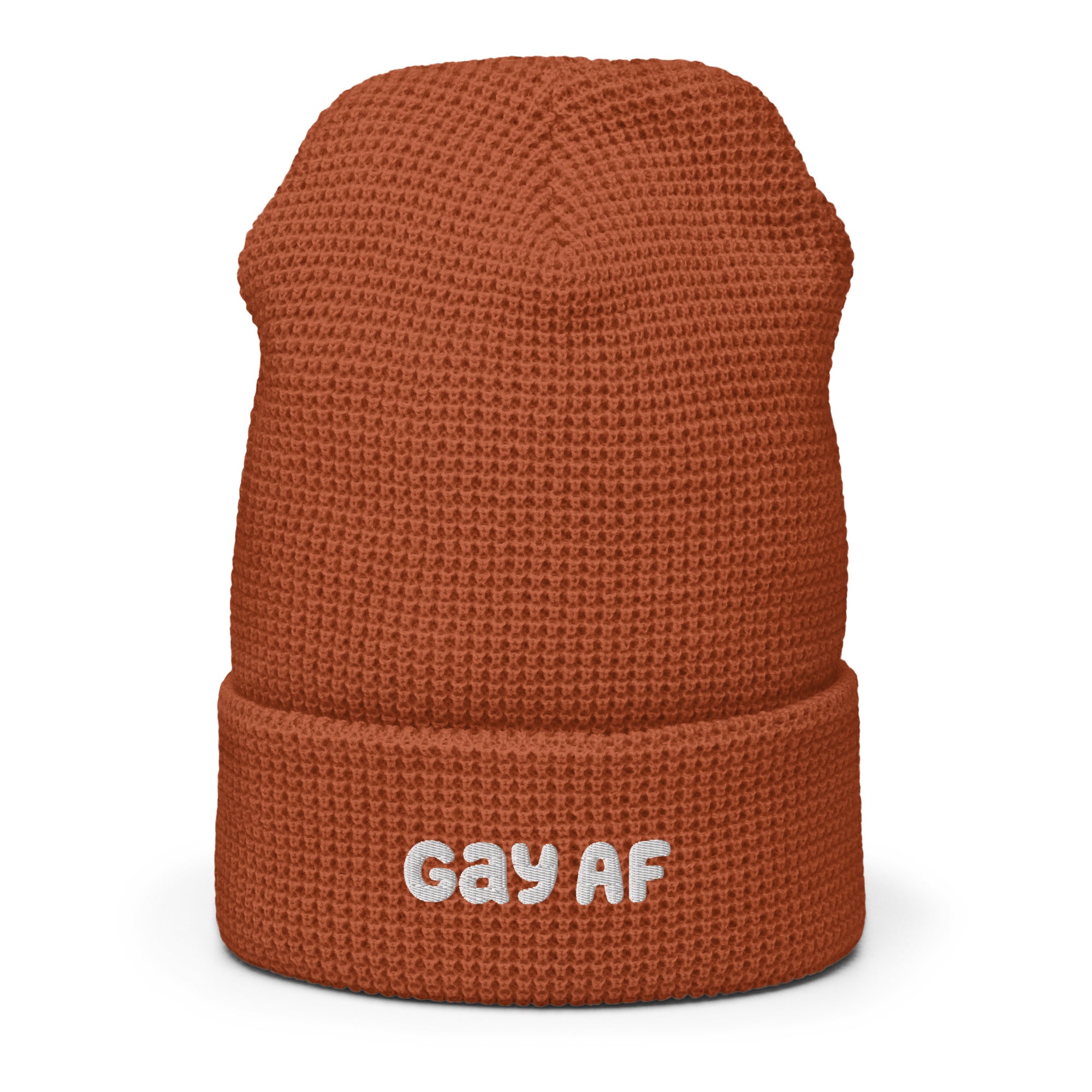 Gay AF Waffle Beanie - Equality Trading Post 